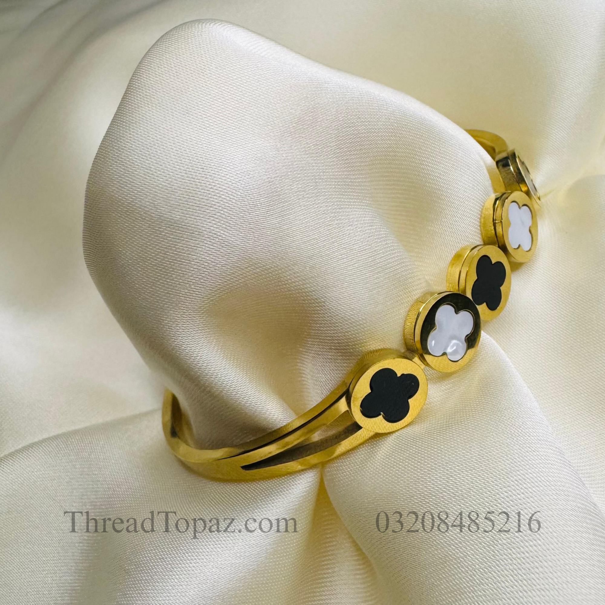 Black Stone Bangles