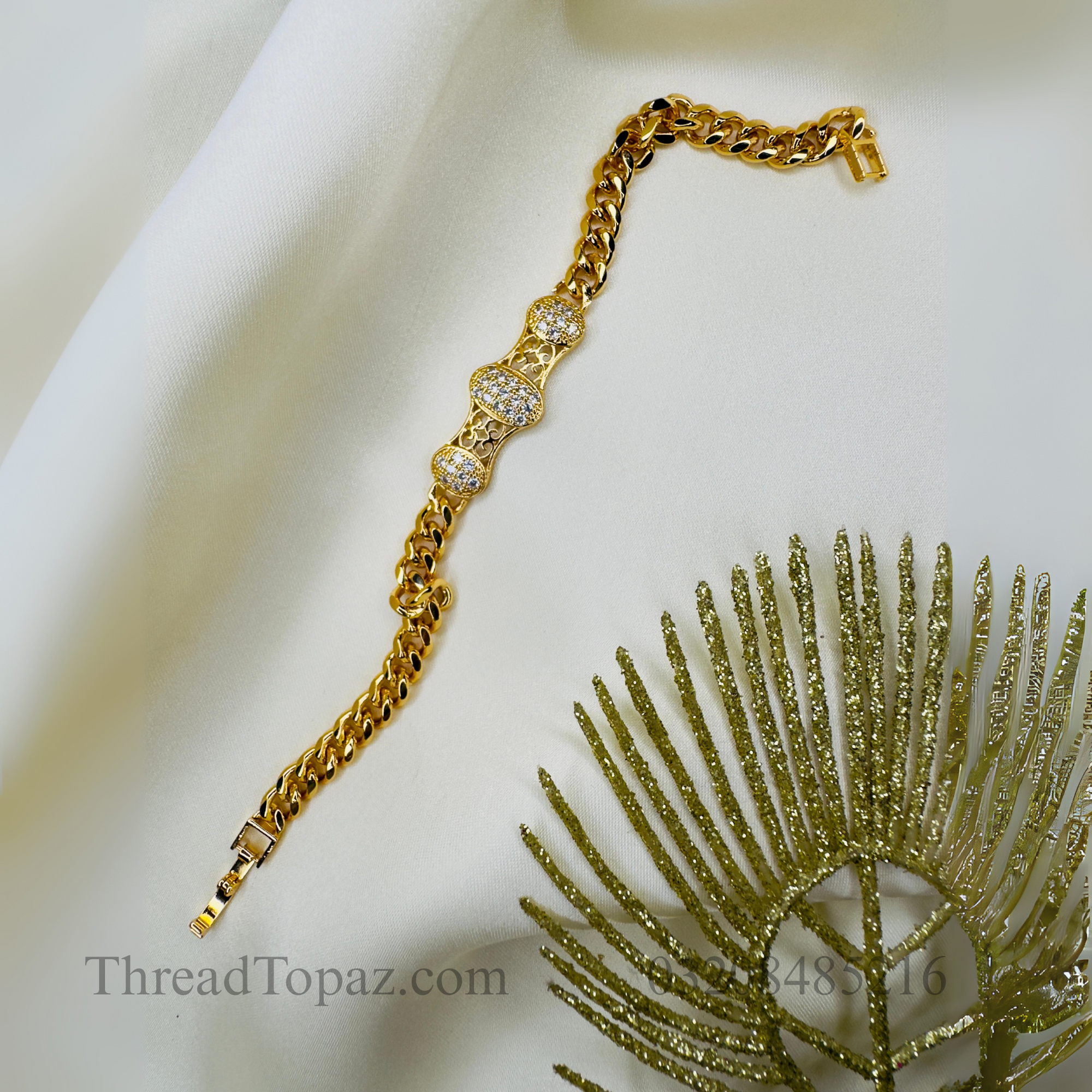✨ Golden Glow Stone Bracelet