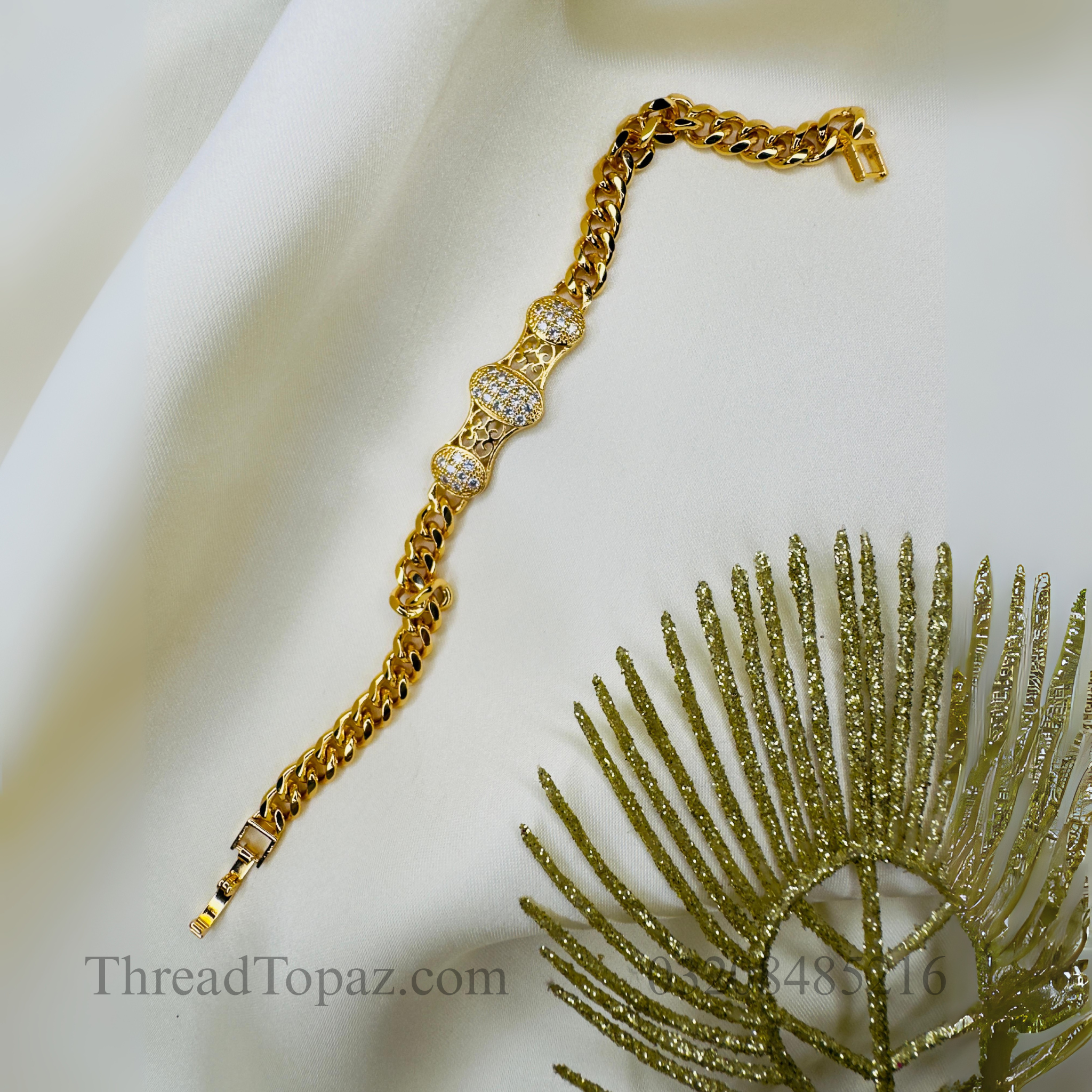 ✨ Golden Glow Stone Bracelet