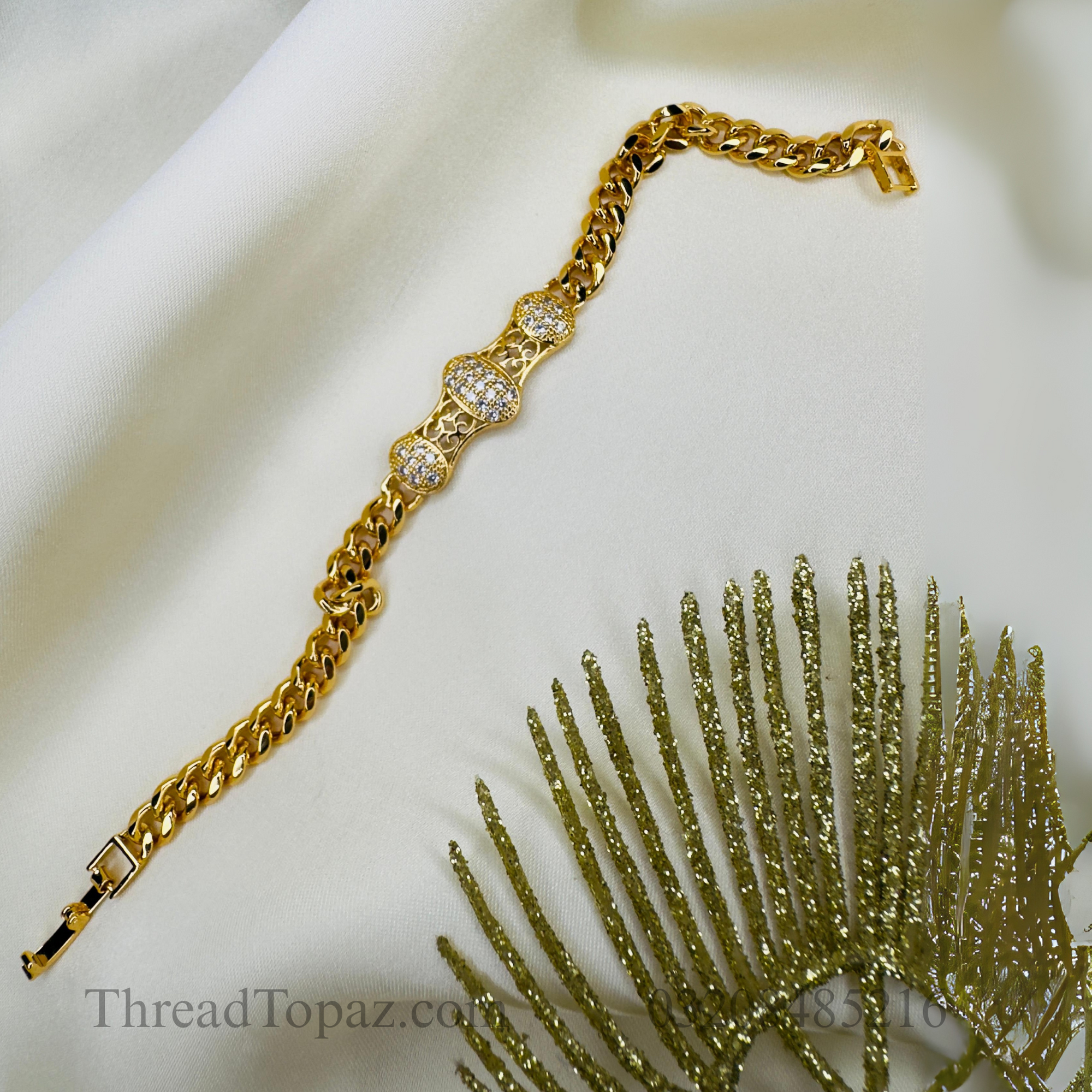 ✨ Golden Glow Stone Bracelet